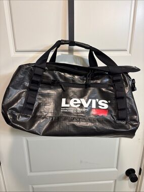 Levi's Black and Red Men's Duffel Bag